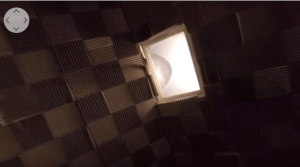 A screencap from the video showing the various colors of celing tiles in Room. (Photo: Screenshot)