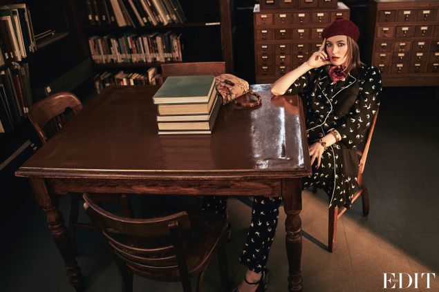 Dakota Johnson in Sonia Rykiel, photographed by Laurie Bartley (Photo: Courtesy The Edit).
