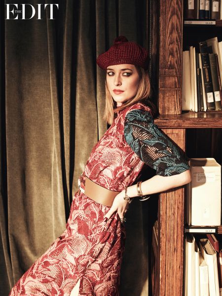 The actress in a frock by Henry Holland (Photo: Courtesy The Edit).