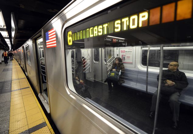 The 6 Train. (Photo: Timothy A. Clary for AFP/Getty Images).