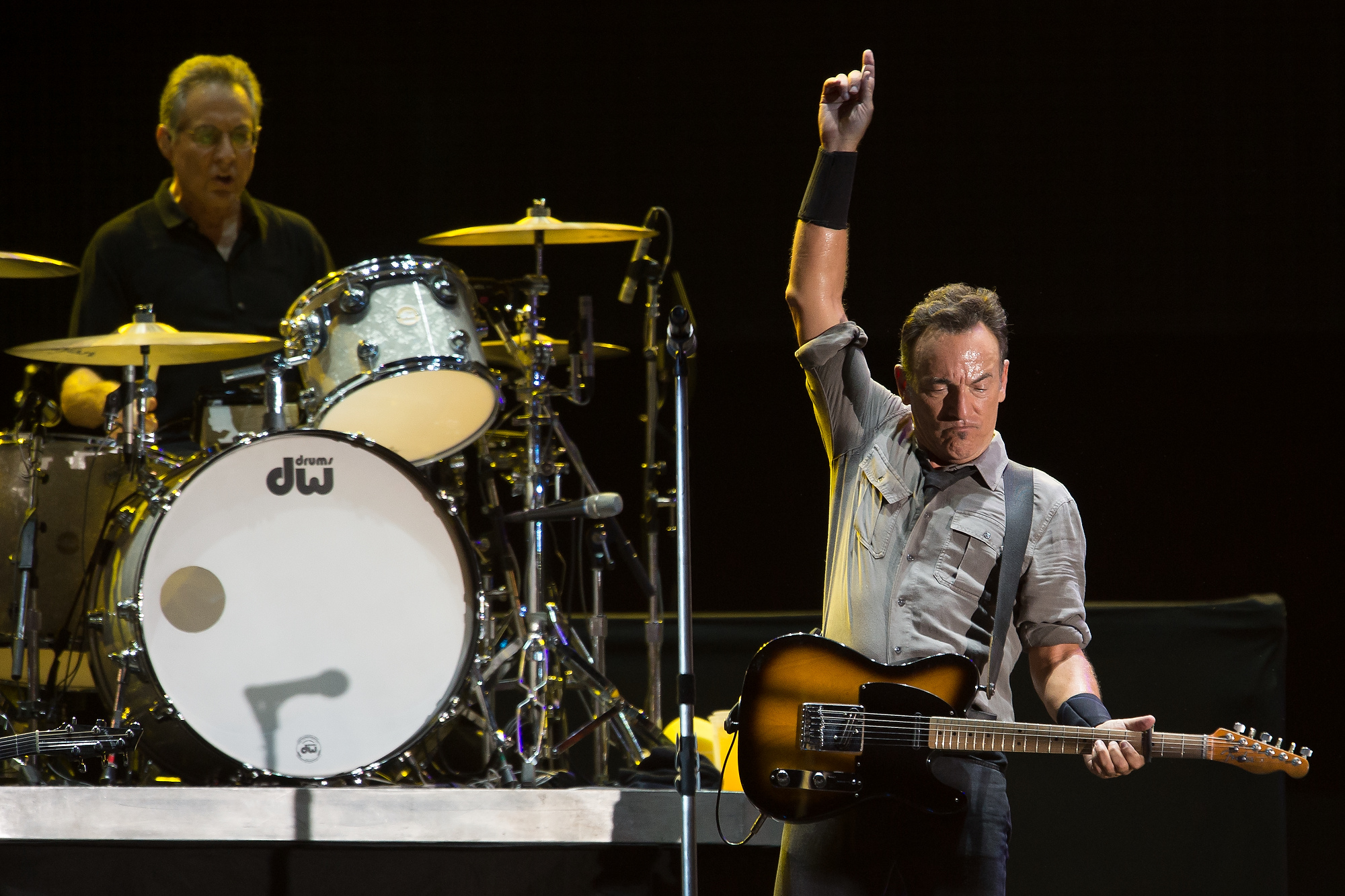 Bruce Springsteen performs on stage during a concert in the Rock in Rio Festival on September 21, 2013 in Rio de Janeiro, Brazil. (Photo: Buda Mendes/Getty Images)