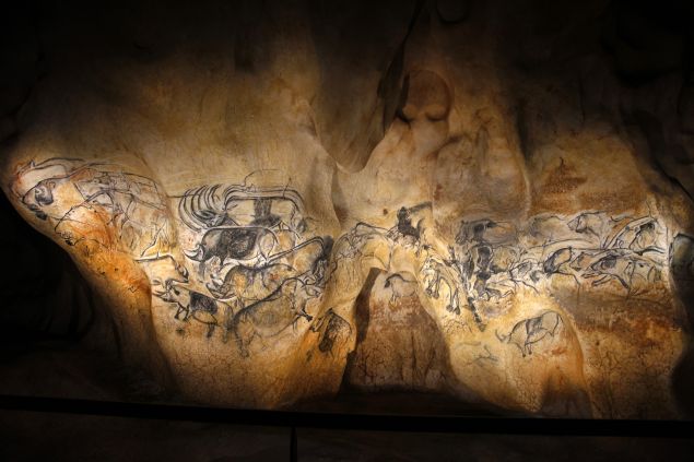 Drawings at Chauvet-Pont d’Arc. (Photo: Patrick Aventurier/Getty Images)
Via:Hombre de la prehistoria plasma: erupción volcánica