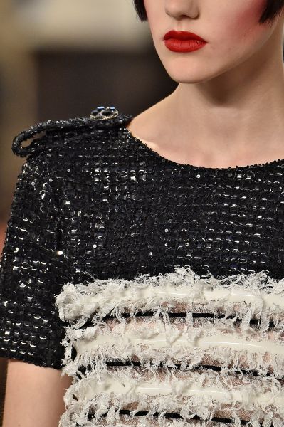 Details on a Chanel Couture creation (Photo: Victor Virgile/Gamma-Rapho via Getty Images).