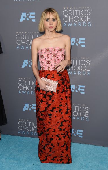 Zoe Kazan in Oscar de la Renta (Photo: Getty Images).