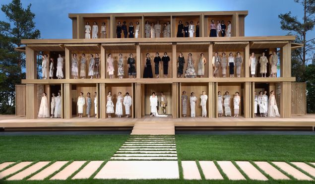 The complete Chanel Couture lineup (Photo: Getty Images).