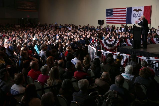 A win in Iowa would be a big boost for Bernie Sanders's campaign. (Photo by Alex Wong/Getty Images)