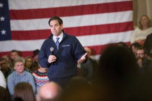 Marco Rubio needs to finish a strong third in Iowa. (Photo by Scott Olson/Getty Images)