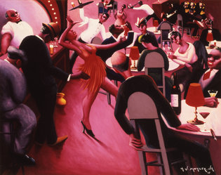 Saturday Night, 1935, by Archibald Motley Jr.