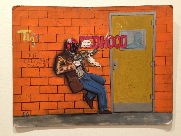 A painting by Tizzie Mills. (Photo: Alanna Martinez)
