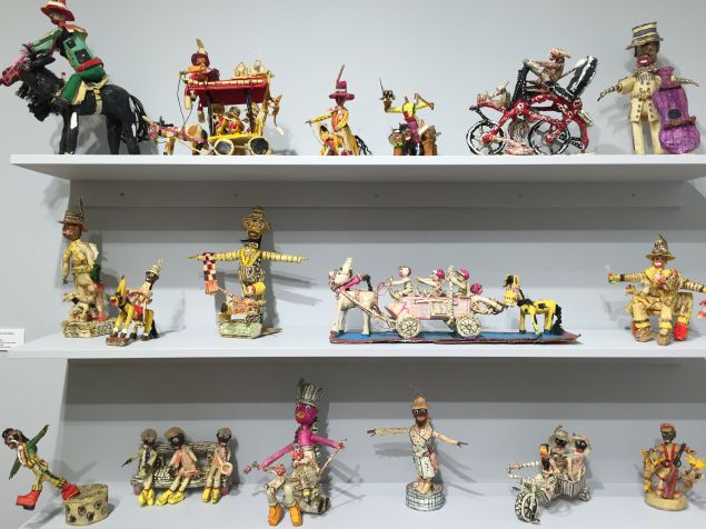 Sculptures by Willard Hill at The Good Luck Gallery. (Photo: Alanna Martinez)