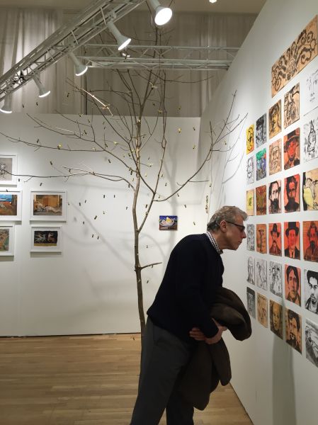 Carlos Vincent Sabba at Y Gallery. (Photo: Alanna Martinez)