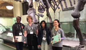 The SUNYDigs team, from left to right: Jerlyn Thomas, Evie Borthwick, Smriti Jha and Lise Ho. (Photo courtesy of Evie Borthwick)