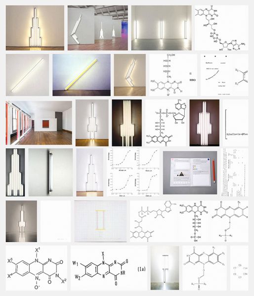 Paul Kremer, Flavin Diagram, 2015, archival ink on canvas. (Photo: Courtesy of Marlborough Chelsea)