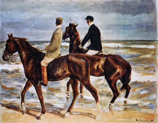 Max Liebermann's Riders on the Beach is among the works found in Cornelius Gurlitt's massive trove of art. (Photo: Wikimedia Commons)