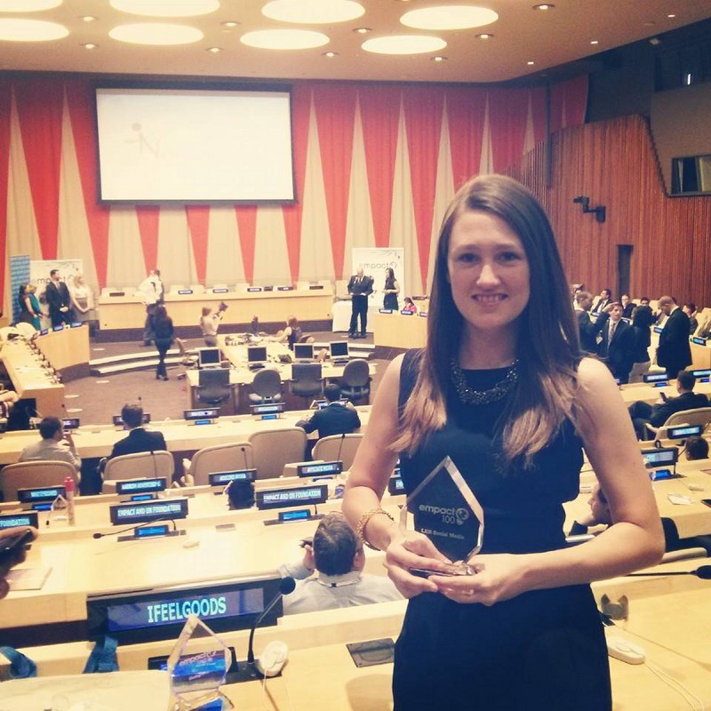 Me, female-foundering-it-up at the United Nations