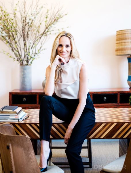 Lauren Santo Domingo, top by Marni, trousers by Rochas. (Photo: Chris Sorensen for Observer).