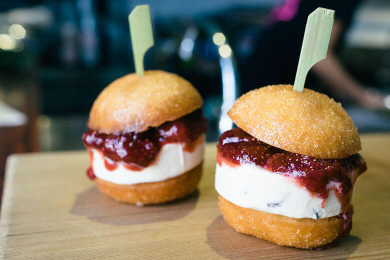 The real reason you go to the gym: so you can eat a burger made out of ice cream.