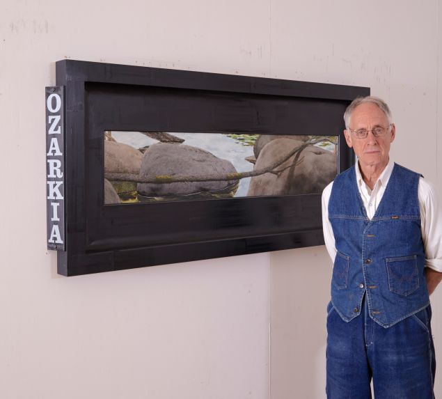 Neil Jenney in front of Ozarkia, 2014. (Photo: Courtesy of the artist)