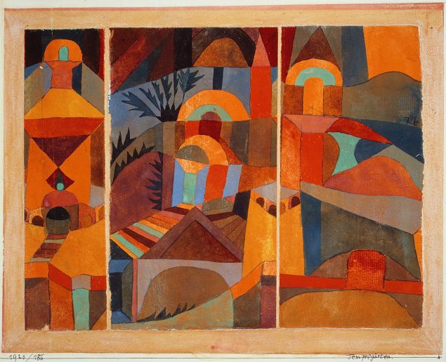 Paul Klee's Tempelgärten from 1920. (Photo: Courtesy of The Berggruen Klee Collection at the Metropolitan Museum of Art)
