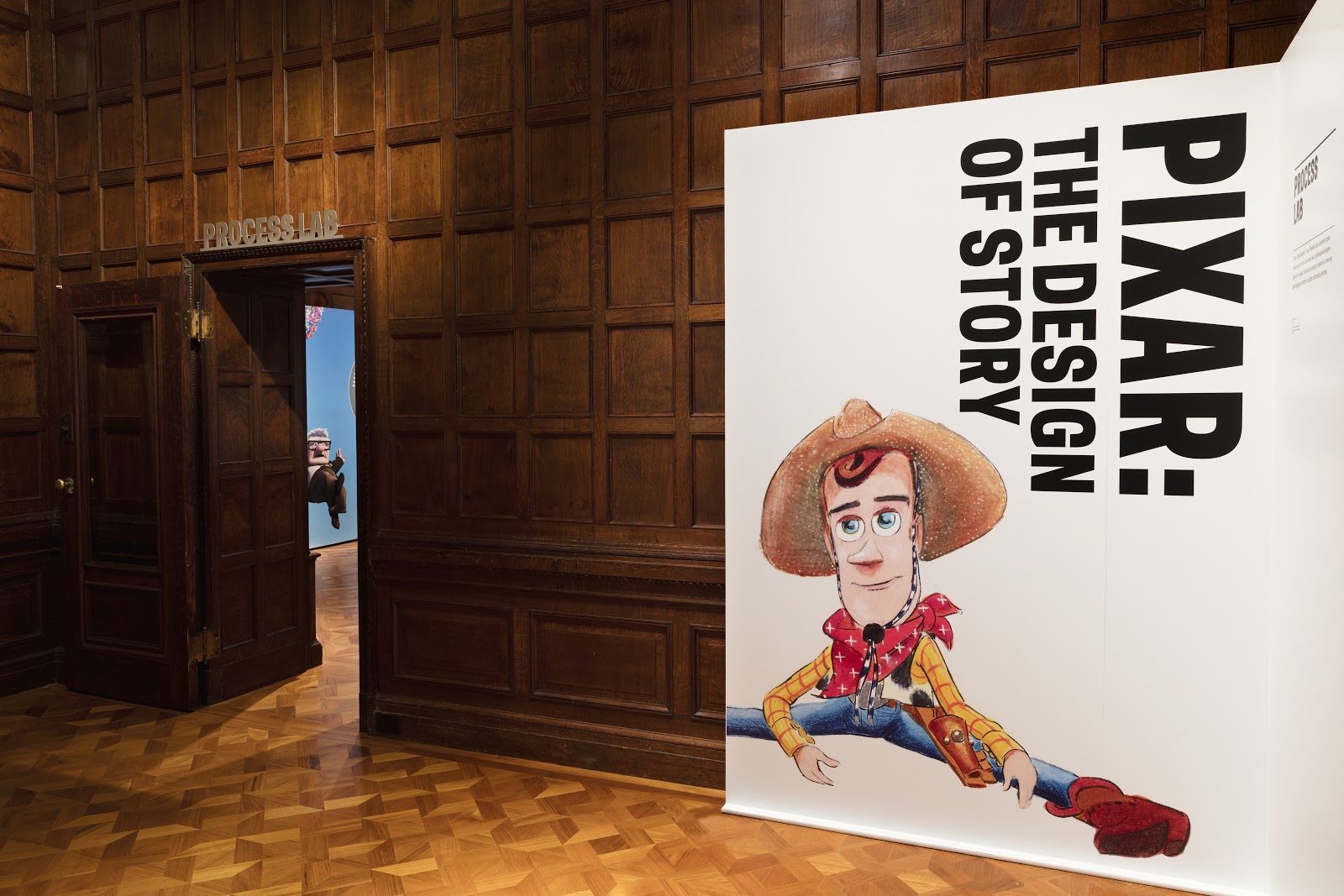 Installation view of "Pixar: The Design of Story." Photo by Matt Flynn