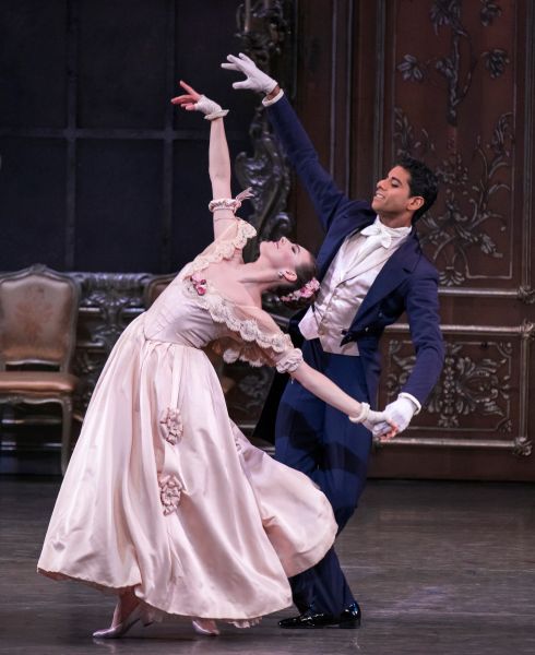 Tiler Peck and Amar Ramasar Liebeslieder Walzer Act I Choreography George Balanchine © The George Balanchine Trust New York City Ballet Credit Photo: Paul Kolnik studio@paulkolnik.com nyc 212-362-7778