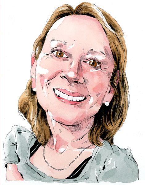 Illustration of Esther Dyson by Paul Kisselev.