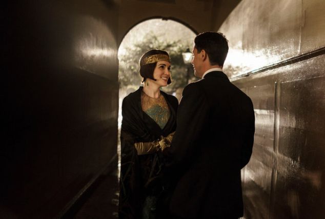 Upstairs-upstairs: Michelle Dockery and Matthew Goode in Downton Abbey