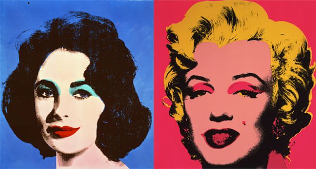 Andy Warhol, Blue Liz, 1964 and Marilyn, 1967. (The Andy Warhol Museum, Pittsburgh. © The Andy Warhol Foundation for the Visual Arts, Inc.)