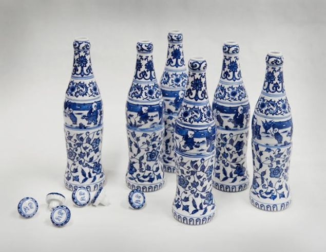 Zhang Hongtu, Kekou-Kele-(Coca-Cola-Six-Pack), 2002.