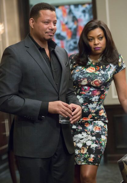 EMPIRE: Lucious (Terrence Howard, L) and Cookie (Taraji P. Henson, R) have a meeting in the "Sins of the Father" episode of EMPIRE airing Wednesday, March 11 (9:01-10:00 PM ET/PT) on FOX. ©2015 Fox Broadcasting Co. CR: FOX Chuck Hodes/FOX