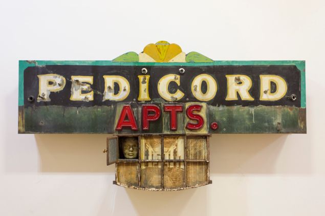 Edward and Nancy Kienholz, Pedicord Apts. (Drawing), 1985.