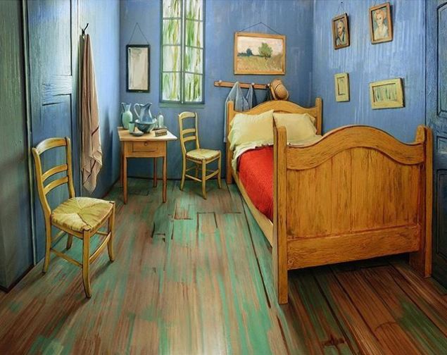 Vincent Van Gogh's Bedroom recreated at the Art Institute of Chicago. (Photo: Art Institute of Chicago via Instagram)