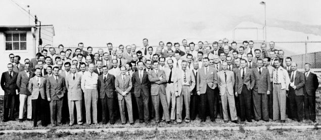 The real life Operation Paperclip group. (Wikicommons)