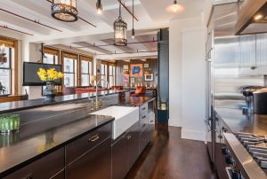 The kitchen seems to fit in a bit more. (Courtesy Brown Harris Stevens)