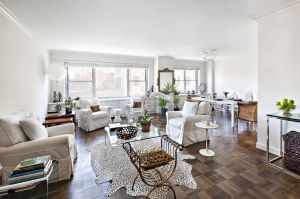 The newly renovated eight-floor apartment looks quite improved.