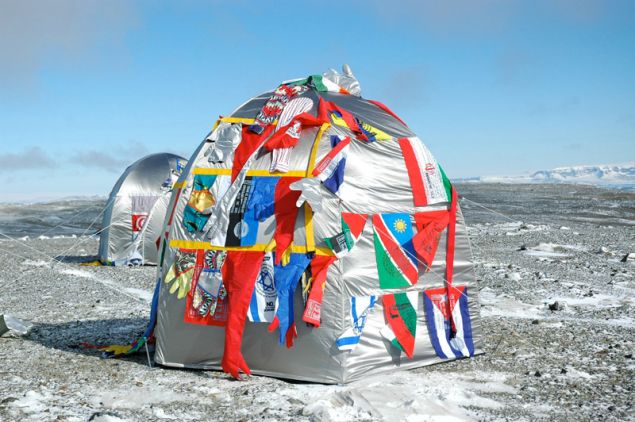 Lucy + Jorge Orta, Antarctic Village - No Borders, Dome Dwelling, (2007).