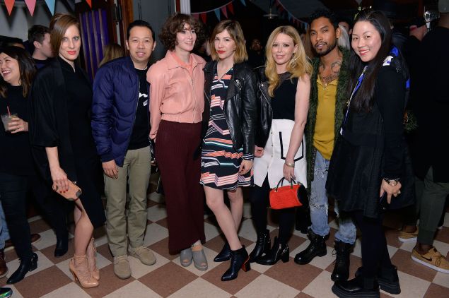 Liz Goldwyn, Humberto Leon, Miranda July, Carrie Brownstein, Natasha Lyonne, Miguel, Carol Lim (Photo: Stefanie Keenan/Getty Images for Kenzo)