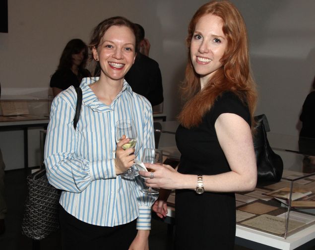 Elizabeth Riley and Casey Greenfield, right, at The Museum of Modern Art, New York City, March 23, 2010. (Photo by PatrickMcMullan for an.com)