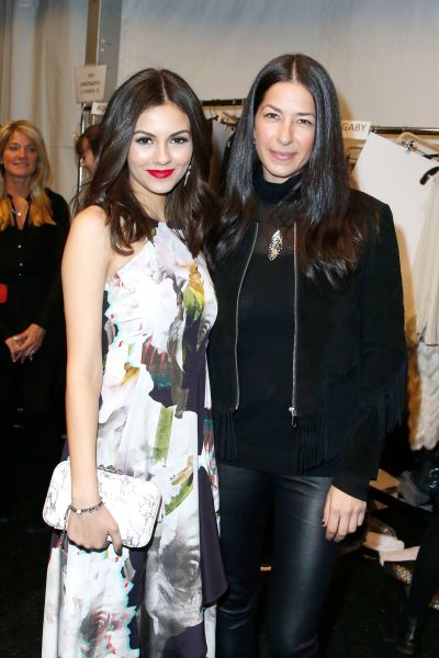 Victoria Justice, Rebecca Minkoff== REBECCA MINKOFF Fall 2015 Fashion Show== The Pavillion, Lincoln Center, NYC== February 13, 2015== ©Patrick McMullan== Photo - Jimi Celeste/PatrickMcMullan.com== ==
