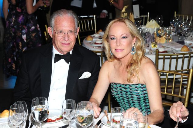 DNA guru Dr. William Haseltine and his wife, Maria Eugenia Maury, are leaving Trump World Tower for Fifth Avenue. (Photo: Owen Hoffmann/Patrick McMullan)