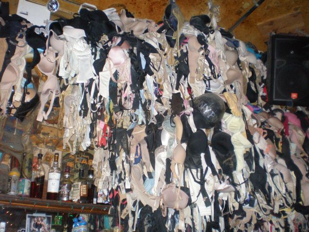 Sadly for some, the Tribeca loft does not have a wall made up of bras.
