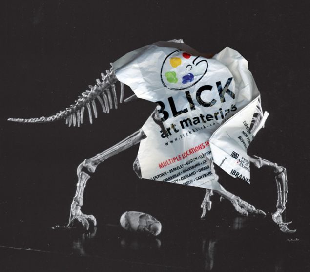 Michael Riedel, Untitled (Art Material_Oviraptor), 2015.