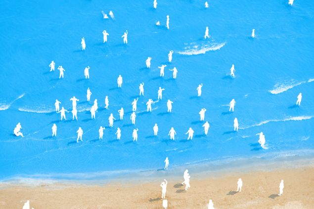 Olivo Barbieri, Adriatic Sea (Staged) Dancing People 10, 2015. (Courtesy the artist and Yancey Richardson)