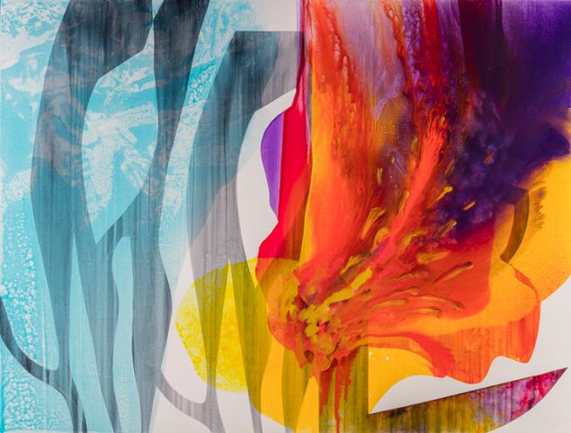 Carrie Moyer, In a Cool Blaze, (2015).