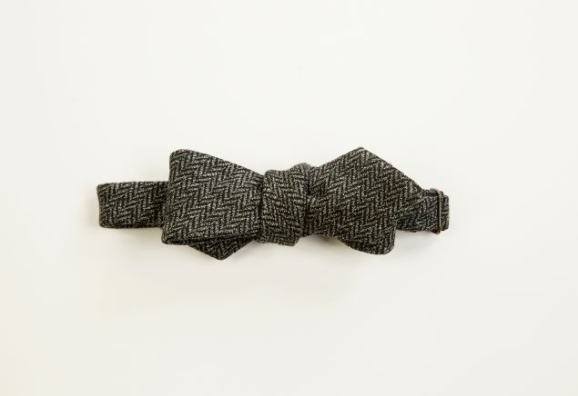 Alexander Olch The Grey Brown Bow Tie in Dark Grey, $110, Olch.com