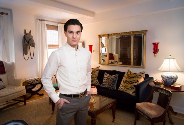 Kevin Michael Barba photographed in his Upper East Side apartment. (Photo by: Kaitlyn Flannagan for Observer)