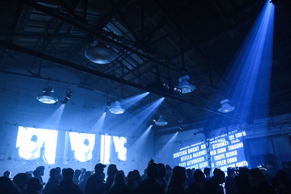 Calvin Klein x Dazed Magazine's warehouse rave in Brooklyn