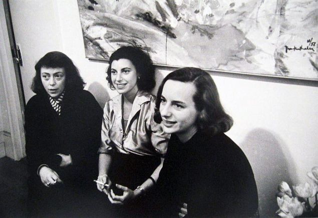 Left to right: Joan Mitchell, Grace Hartigan and Helen Frankenthaler around 1960.