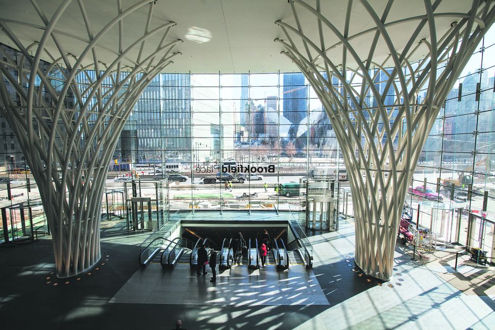 The Lower Atrium of Brookfield Place. (Photo: Emily Assiran for Observer)
