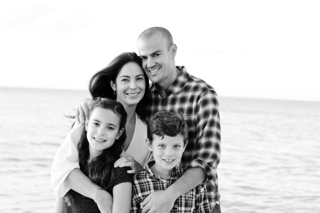 The family at the beach (Photo: Courtesy).